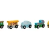 Camión / Tren de bomberos / Tren infantil / Tren de mercancías, de 5 piezas.