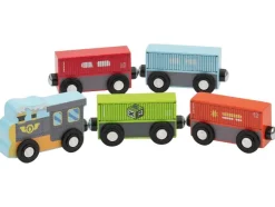 Camión / Tren de bomberos / Tren infantil / Tren de mercancías, de 5 piezas.