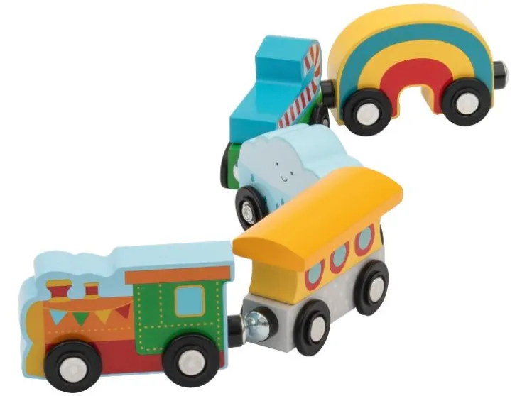 Camión / Tren de bomberos / Tren infantil / Tren de mercancías, de 5 piezas.