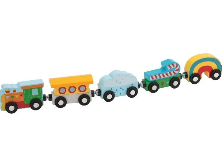 Camión / Tren de bomberos / Tren infantil / Tren de mercancías, de 5 piezas.
