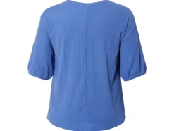Camisa blusera de mujer con costura decorativa media.