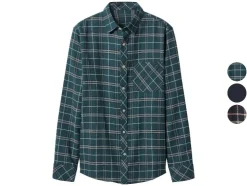Camisa casual de franela para hombre