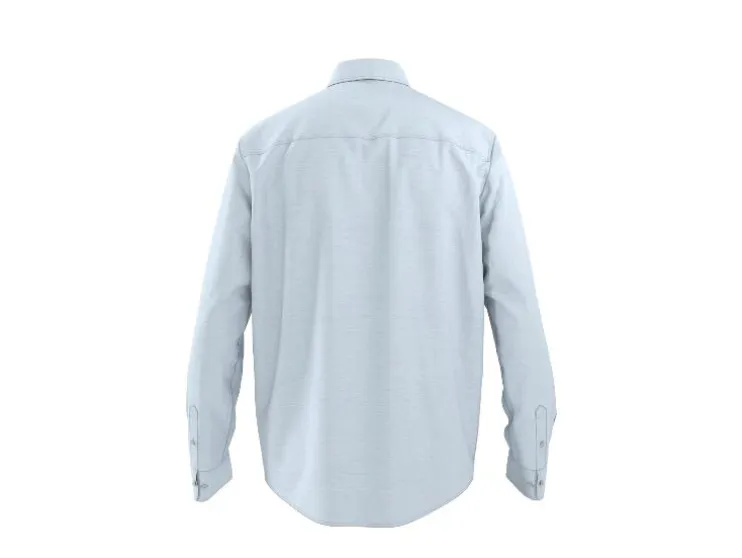 Camisa casual de hombre con lino.