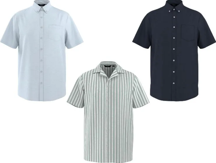 Camisa casual de hombre con lino.