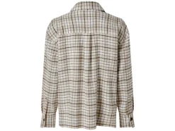 Camisa de franela oversize para mujer