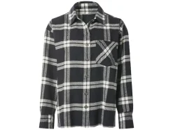 Camisa de franela oversize para mujer