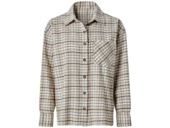 Camisa de franela oversize para mujer