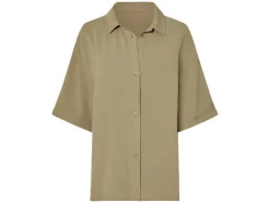 Camisa de hombre/mujer, efecto satén.