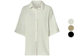 Camisa de hombre/mujer, efecto satén.