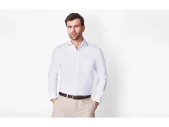 Camisa de negocios para hombre, corte regular.