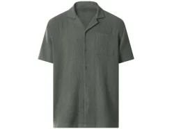 Camisa informal de muselina para hombre