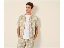Camisa informal de muselina para hombre