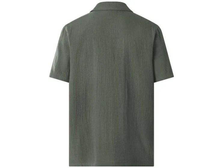 Camisa informal de muselina para hombre