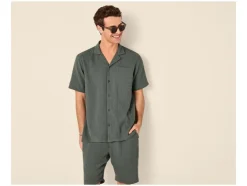 Camisa informal de muselina para hombre