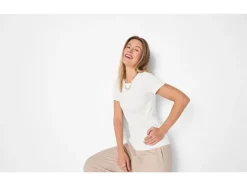 Camiseta de canalé para mujer