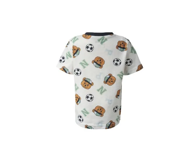 Camiseta de manga corta para niño pequeño, 2 unidades.