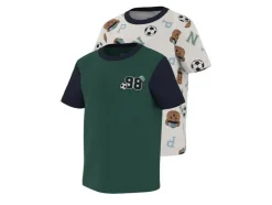 Camiseta de manga corta para niño pequeño, 2 unidades.