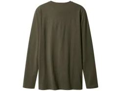 Camiseta de manga larga para hombre con botonadura