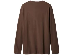 Camiseta de manga larga para hombre con botonadura