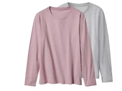 Camiseta de manga larga para mujer, 2 unidades.