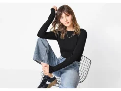 Camiseta de manga larga para mujer
