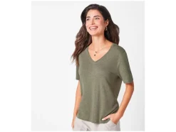 Camiseta de mujer con lino