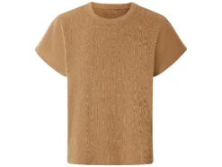Camiseta de mujer con textura arrugada de moda