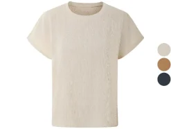 Camiseta de mujer con textura arrugada de moda