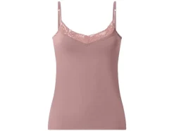 Camiseta de tirantes con encaje para mujer, 3 unidades.