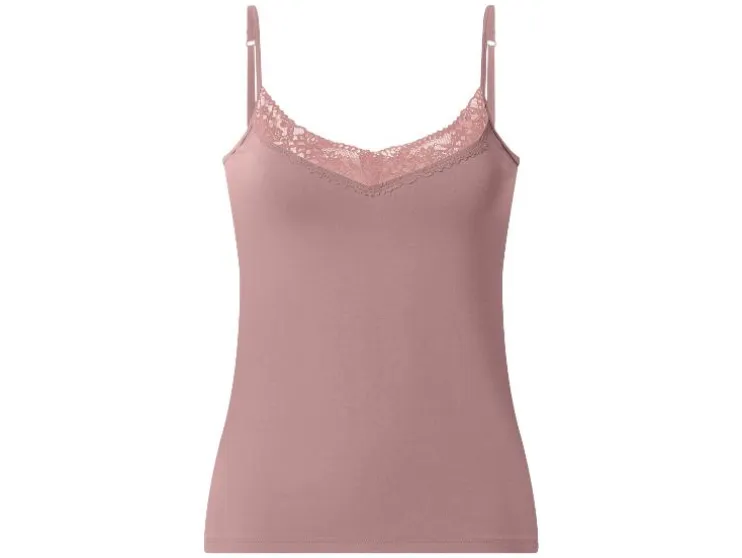 Camiseta de tirantes con encaje para mujer, 3 unidades.