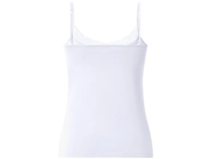 Camiseta de tirantes con encaje para mujer, 3 unidades.