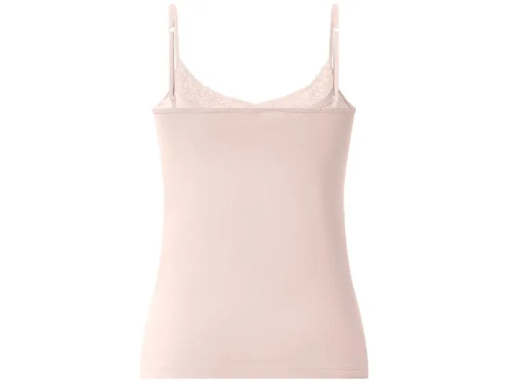 Camiseta de tirantes con encaje para mujer, 3 unidades.
