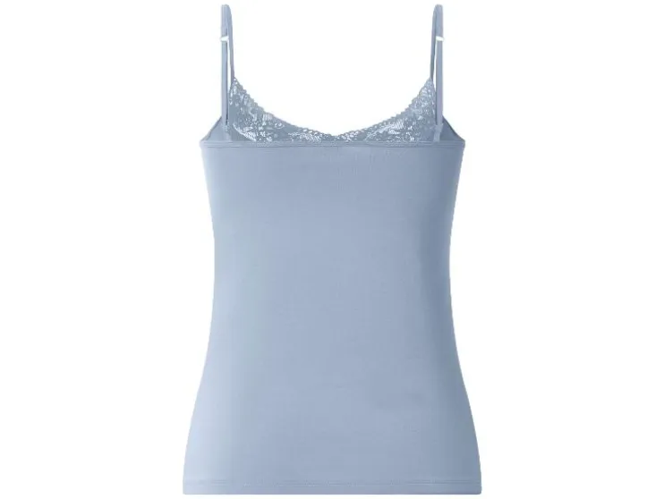 Camiseta de tirantes con encaje para mujer, 3 unidades.