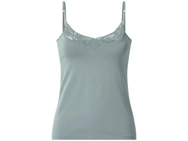 Camiseta de tirantes con encaje para mujer, 3 unidades.