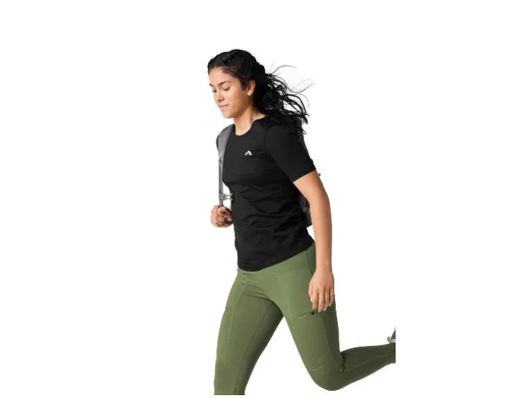 Camiseta funcional de mujer con lana merina.