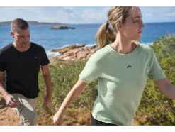 Camiseta funcional de mujer con lana merina.