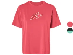 Camiseta funcional de mujer, con hombros caídos.