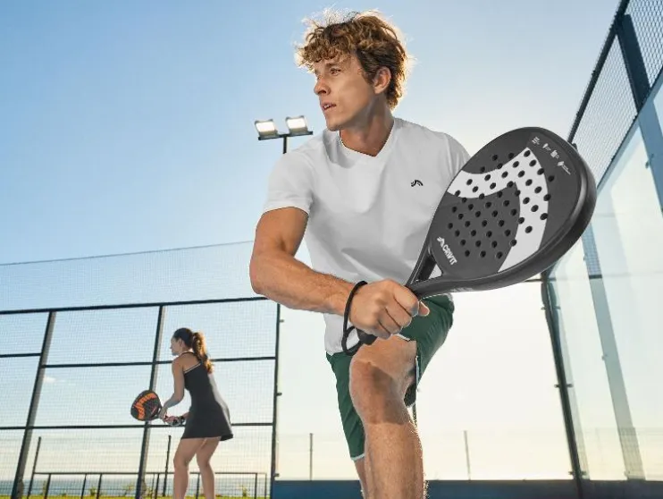 Camiseta funcional de piqué para hombre de tenis/pádel.