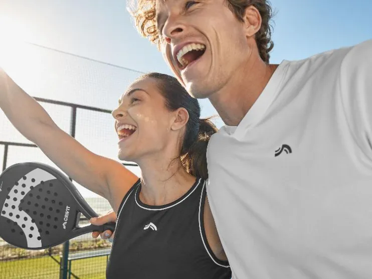 Camiseta funcional de piqué para hombre de tenis/pádel.