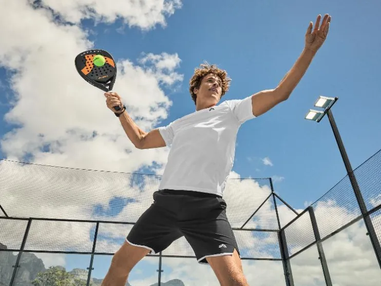 Camiseta funcional de piqué para hombre de tenis/pádel.
