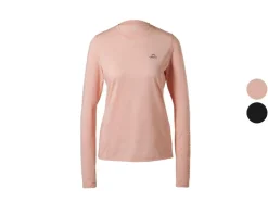 Camiseta funcional de running para mujer, corte atlético.