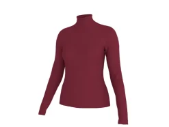 Camisetas de cuello alto acanaladas para mujer pack 2