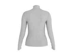 Camisetas de cuello alto acanaladas para mujer pack 2