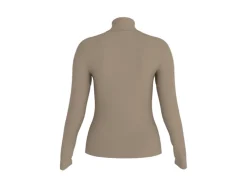 Camisetas de cuello alto acanaladas para mujer pack 2