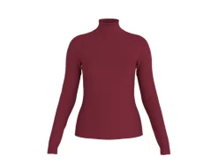 Camisetas de cuello alto acanaladas para mujer pack 2