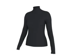 Camisetas de cuello alto acanaladas para mujer pack 2