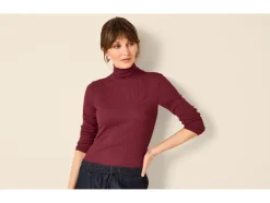 Camisetas de cuello alto acanaladas para mujer pack 2