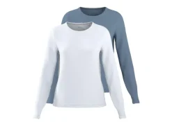Camisetas de manga larga para mujer, 2 unidades.