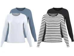 Camisetas de manga larga para mujer, 2 unidades.