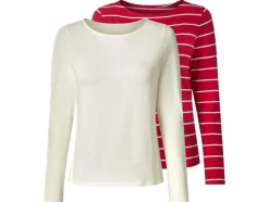 Camisetas de manga larga para mujer, 2 unidades.